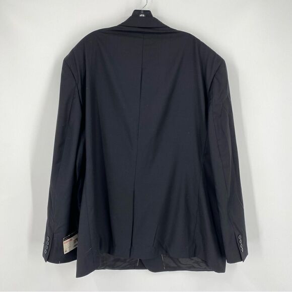 Tasso Elba Men’s Solid Black Suit Jacket Blazer size 54R - Picture 3 of 3